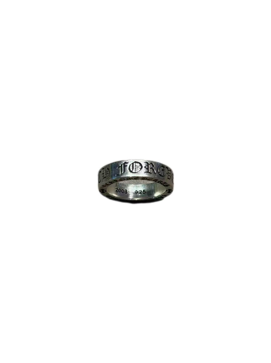 【CHROME HEARTS】FOREVER SPACER RING・17号・22K・パヴェ・1円スタート・フォーエバースペーサーリング クロムハーツ 6mmスペーサーリング（指輪・リング｜メンズ