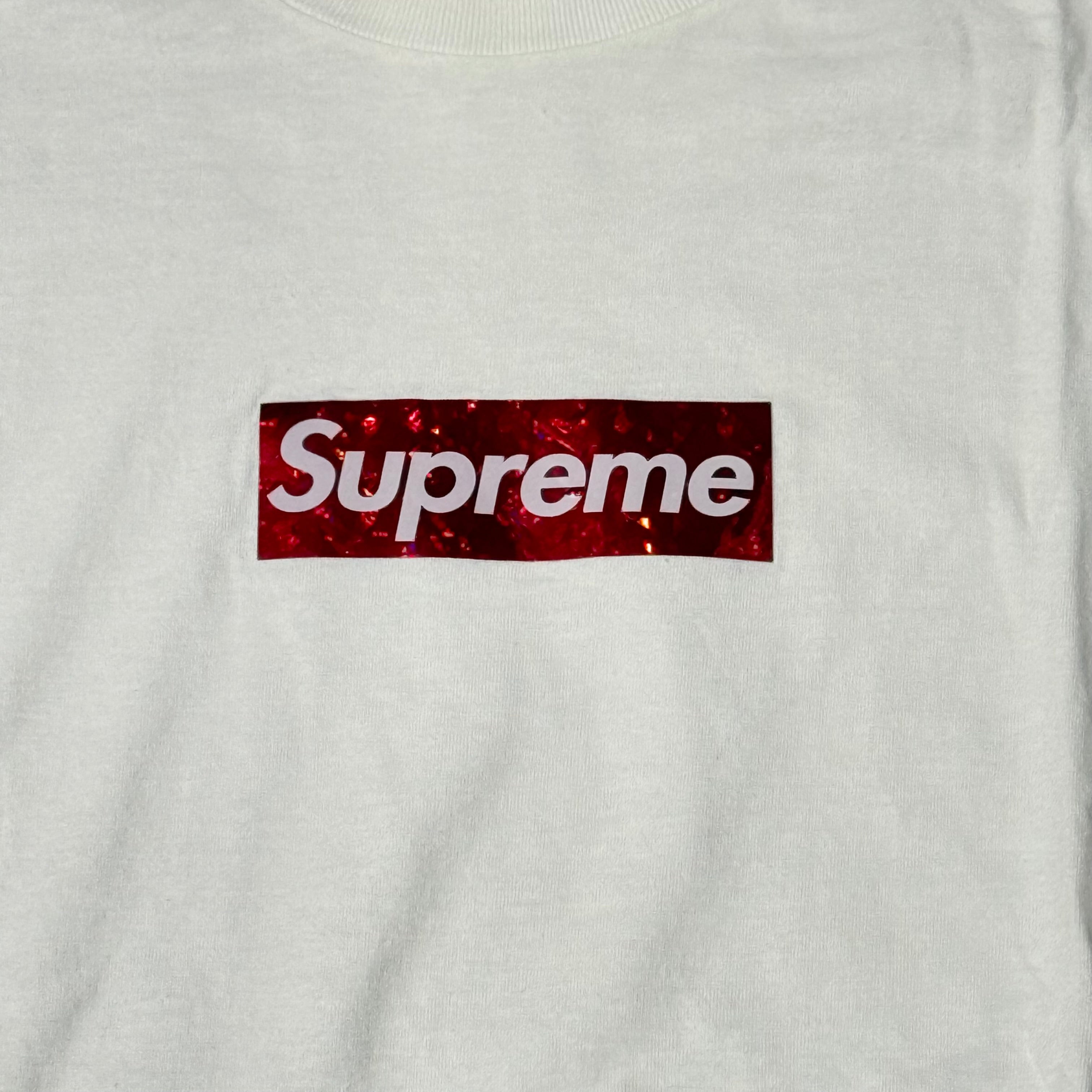 Supreme 2006 Holographic Box Logo Tee (Red on White)
