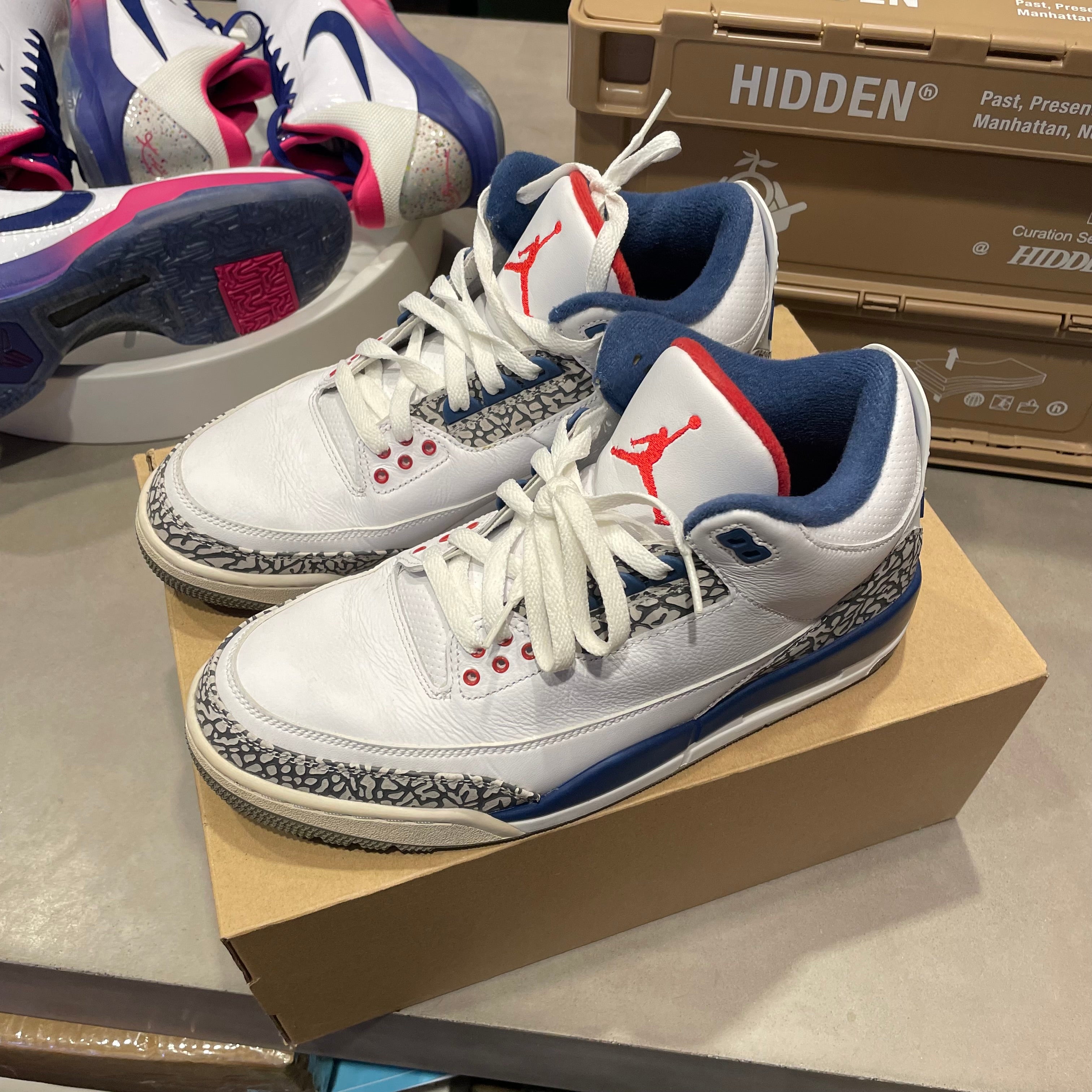 Jordan 3 Retro True Blue (2016)（Pre-Owned）