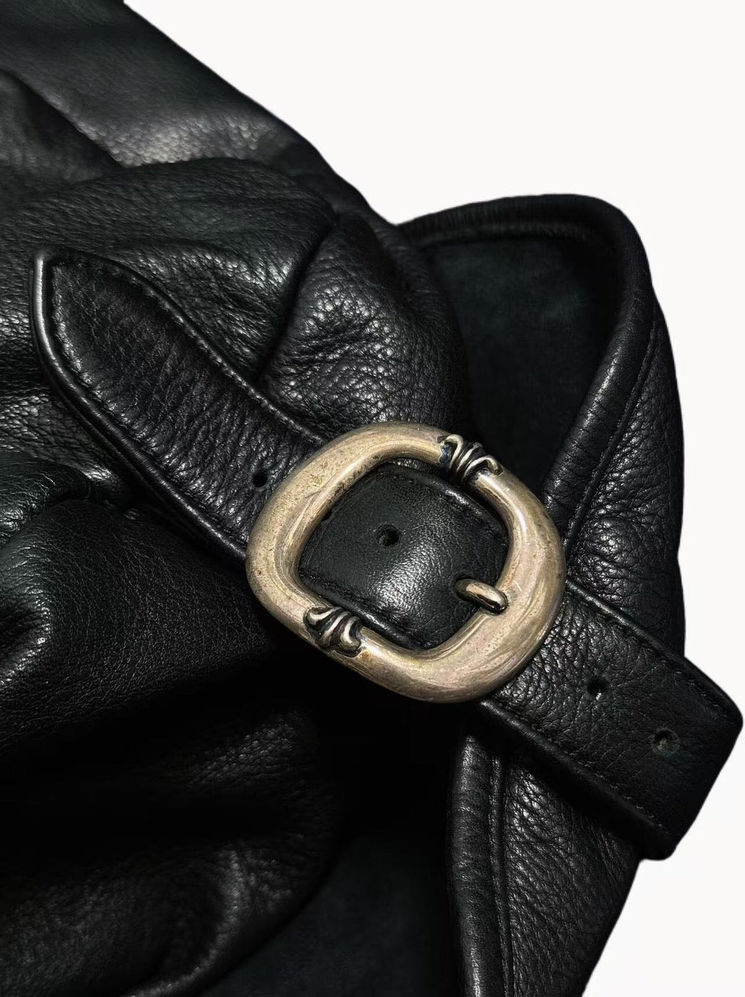 Chrome Hearts Black Leather XL Snat Pack