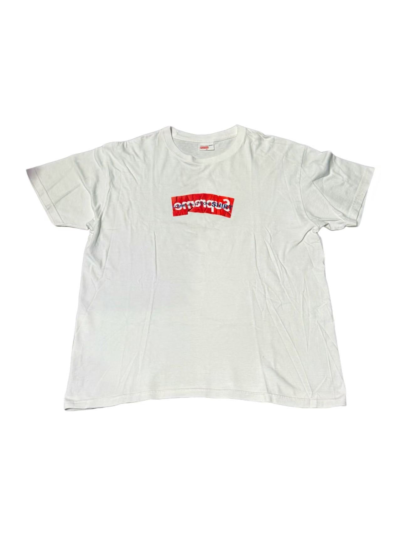 Supreme × Comme des Garçons SHIRT Split
Box Logo Tee (White) - SS17