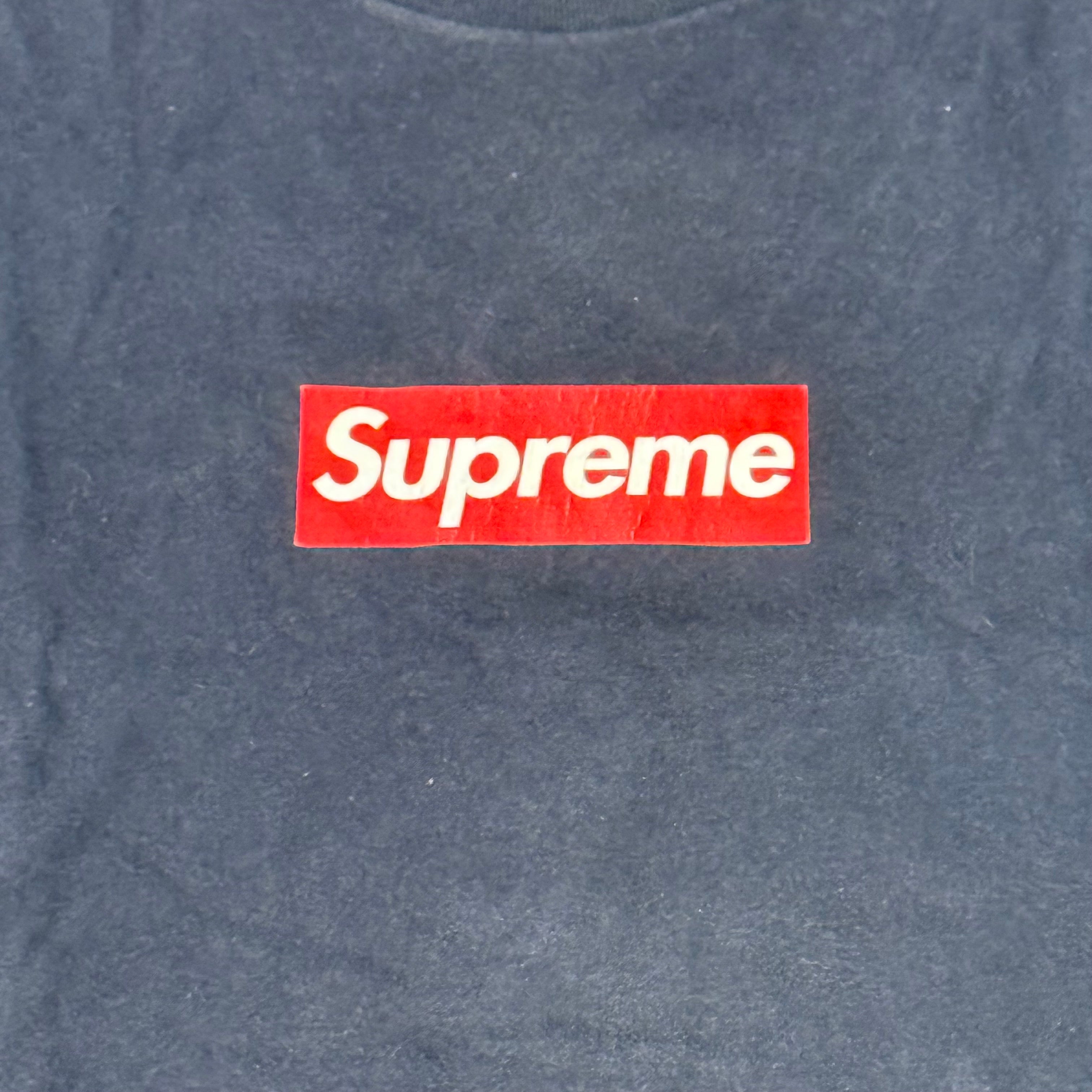 Supreme Navy Box Logo Tee 20th Anniversary