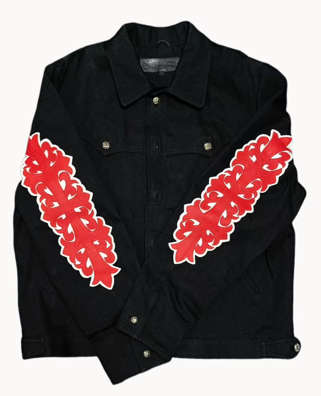 Chrome Hearts Floral Cross Patch Jacket