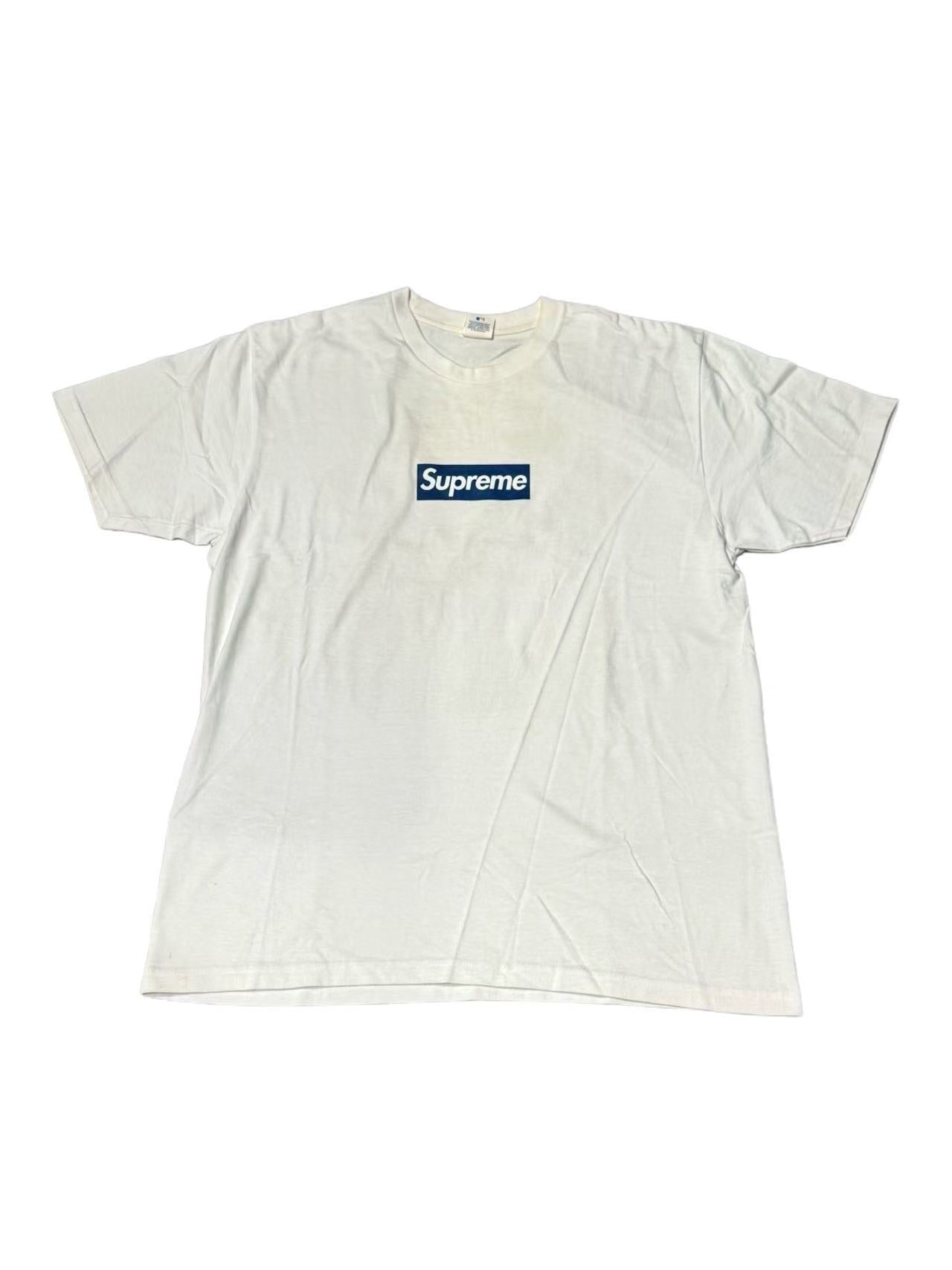Supreme New York Yankees Box Logo Tee White