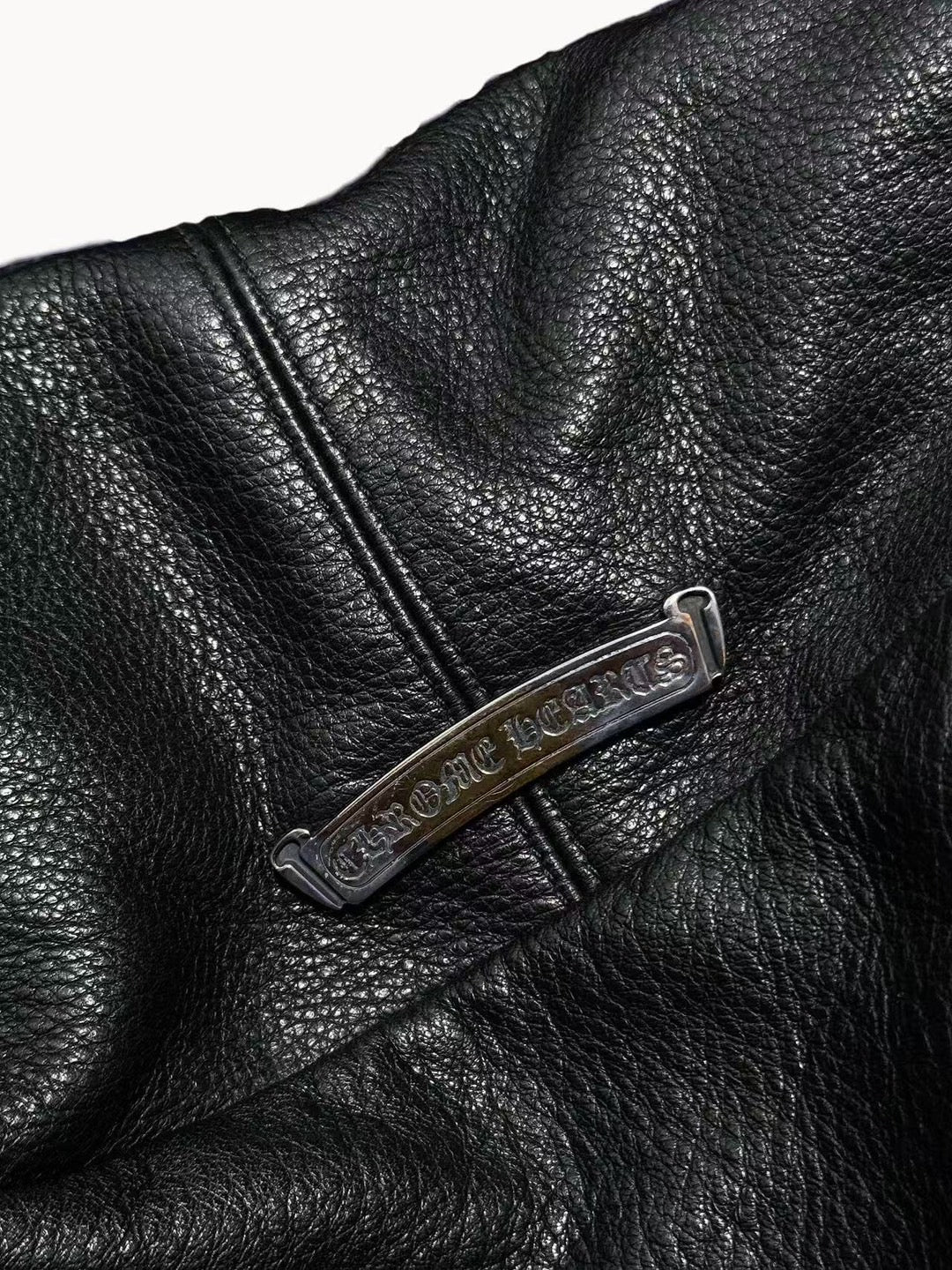 Chrome Hearts Black Leather XL Snat Pack