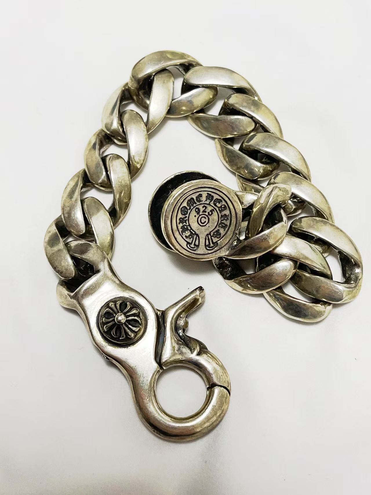 Chrome Hearts Chrome Hearts Silver Fancy Cuban Bracelet