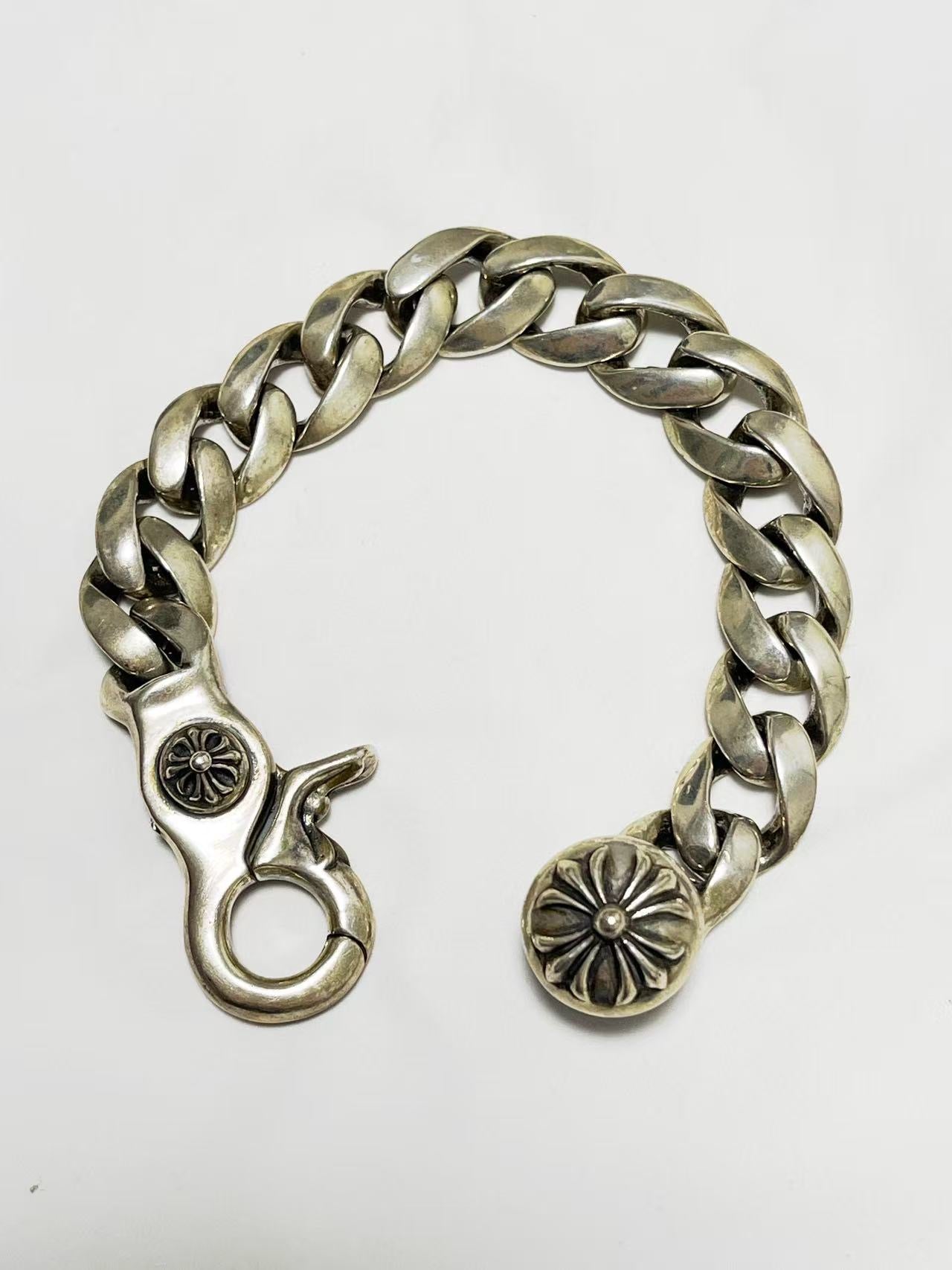 Chrome Hearts Chrome Hearts Silver Fancy Cuban Bracelet