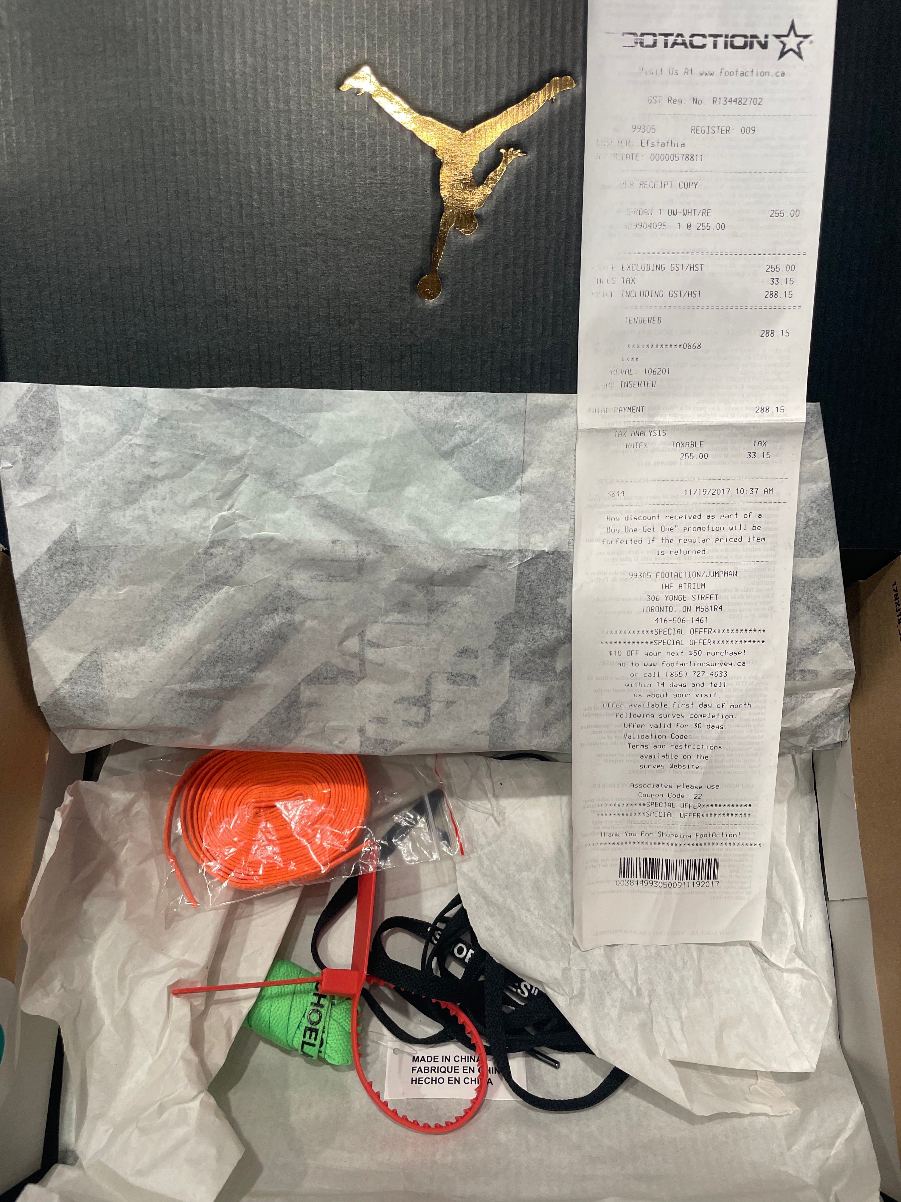 Jordan 1 Retro High
Off-White Chicago （Pre-Owned）