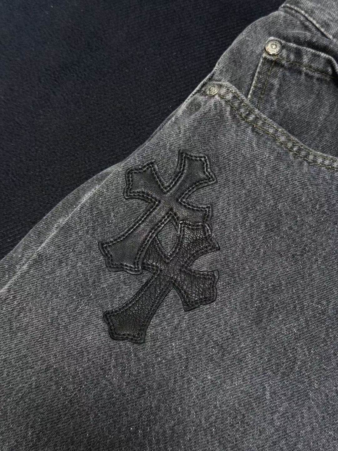 CHROME HEARTS VINTAGE LEVI‘S JEANS BLACK