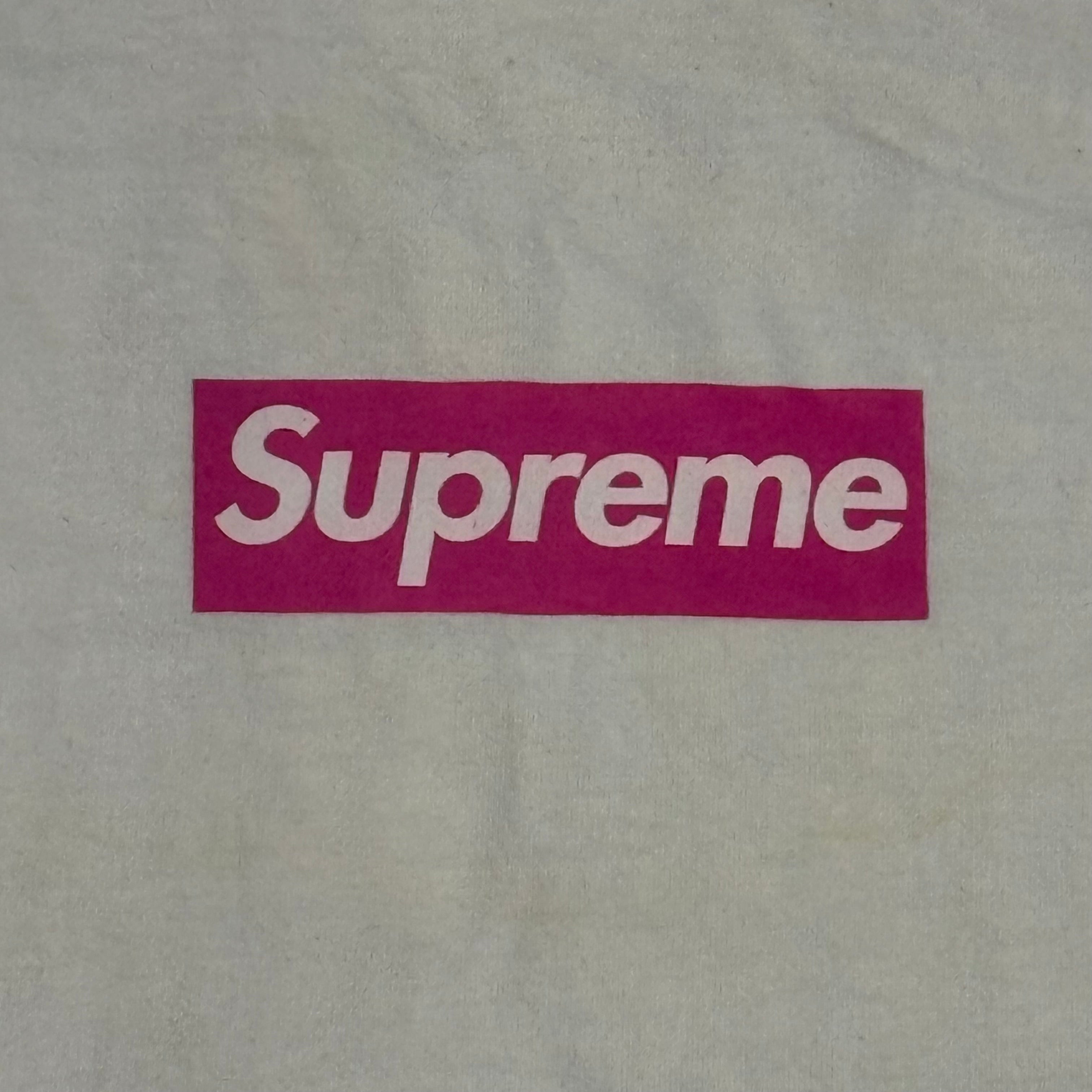 Supreme Box Logo Tee (White/Pink) - 2005