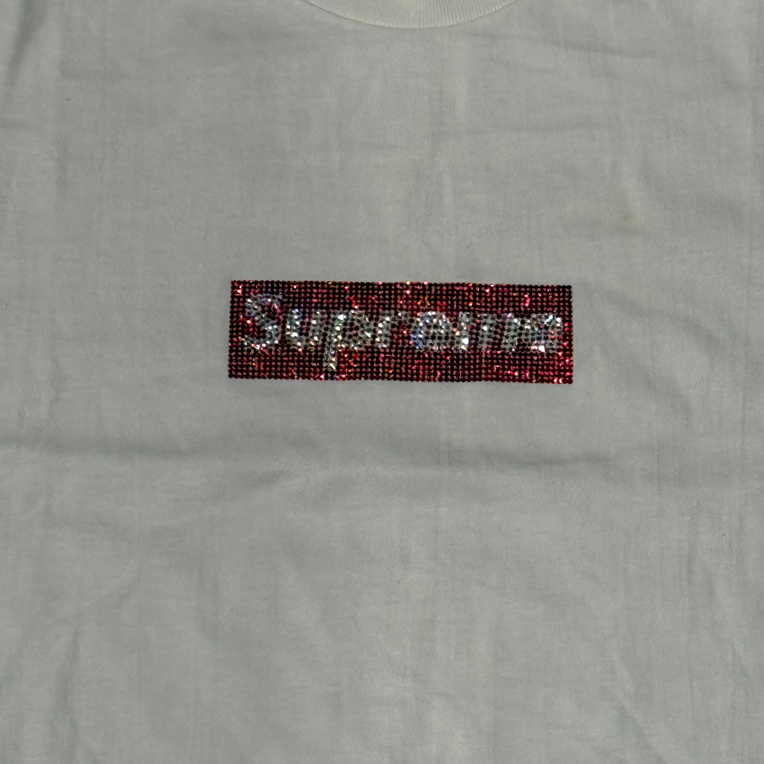 Supreme x Swarovski Box Logo Tee