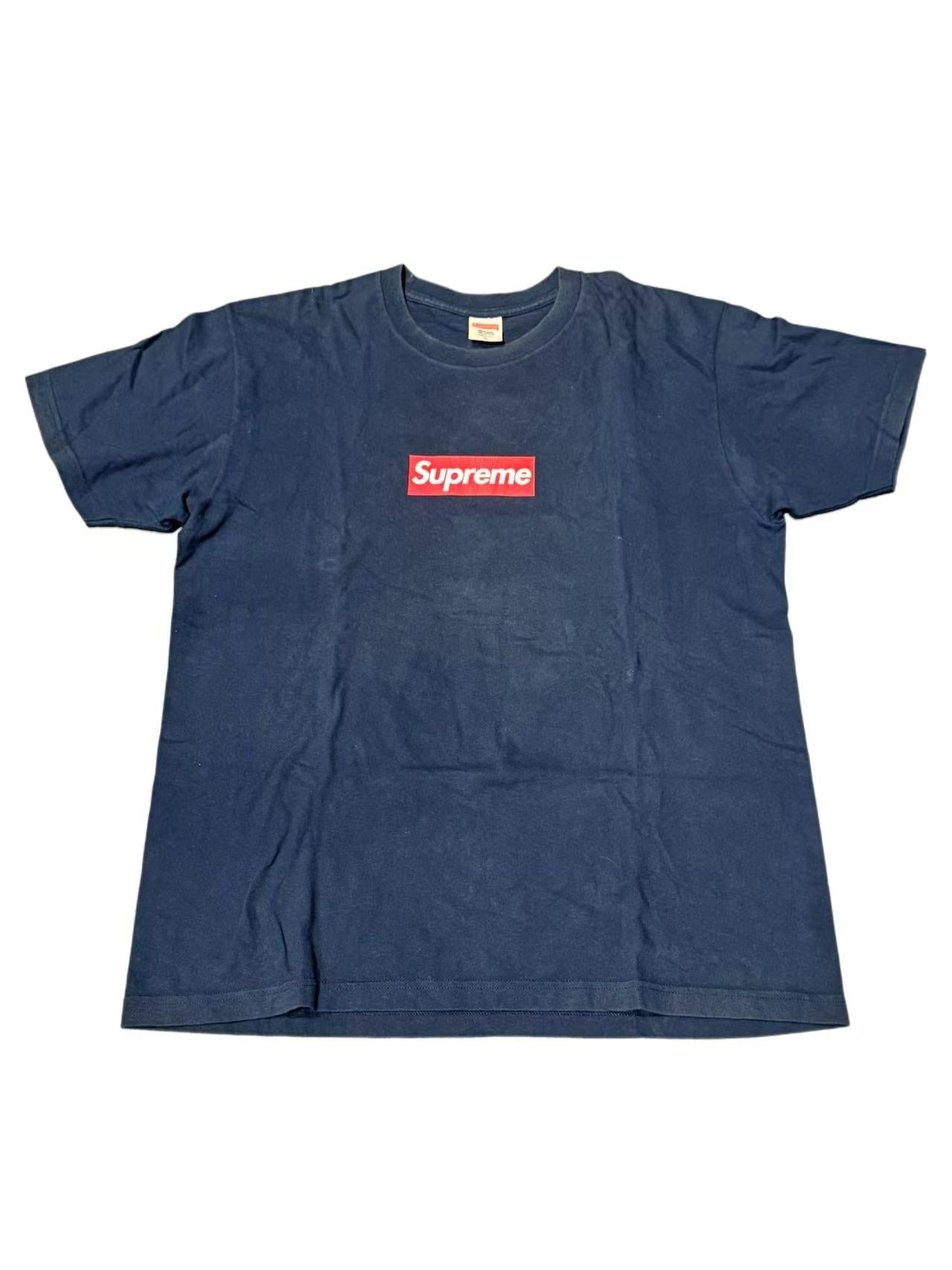 Supreme Navy Box Logo Tee 20th Anniversary