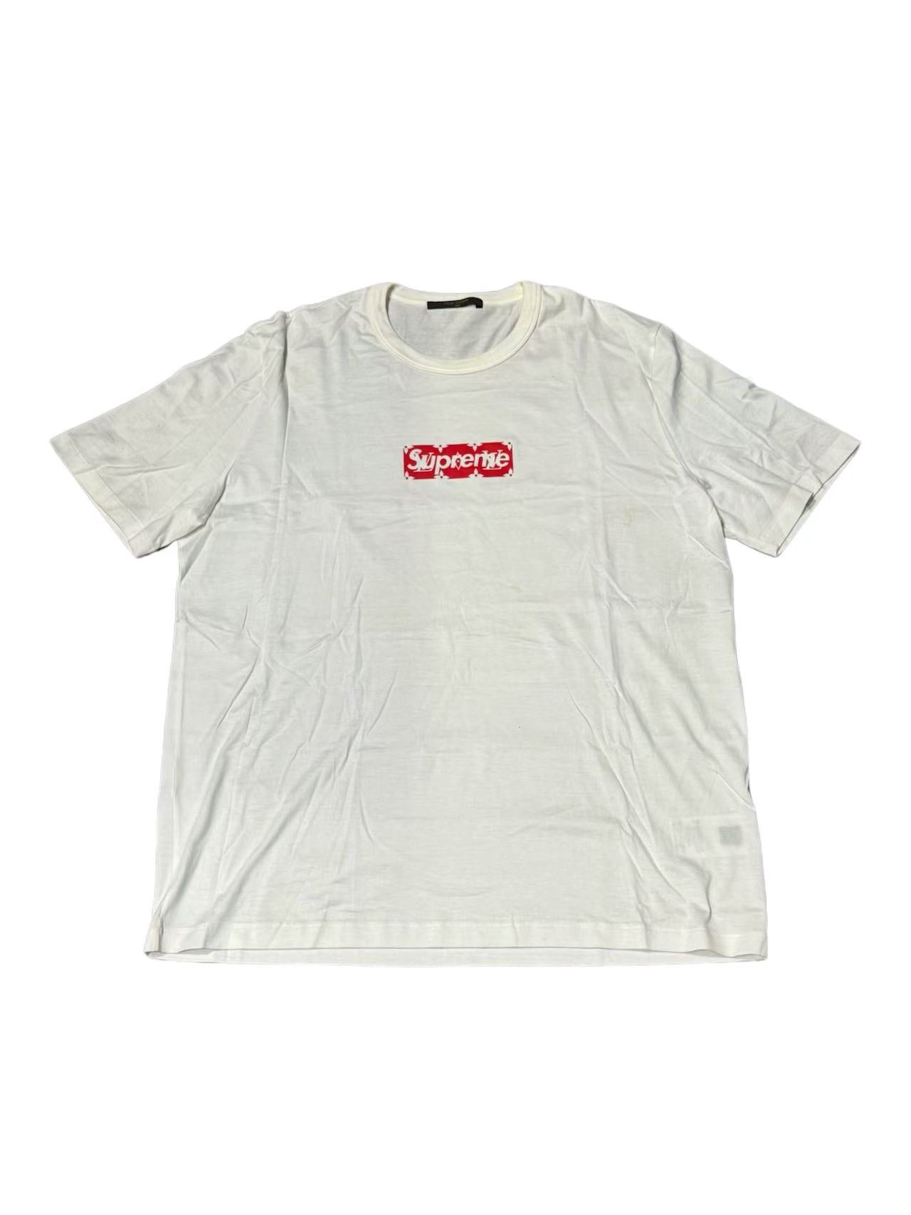 Louis Vuitton x Supreme Box Logo Tee ’White‘ (SS17)