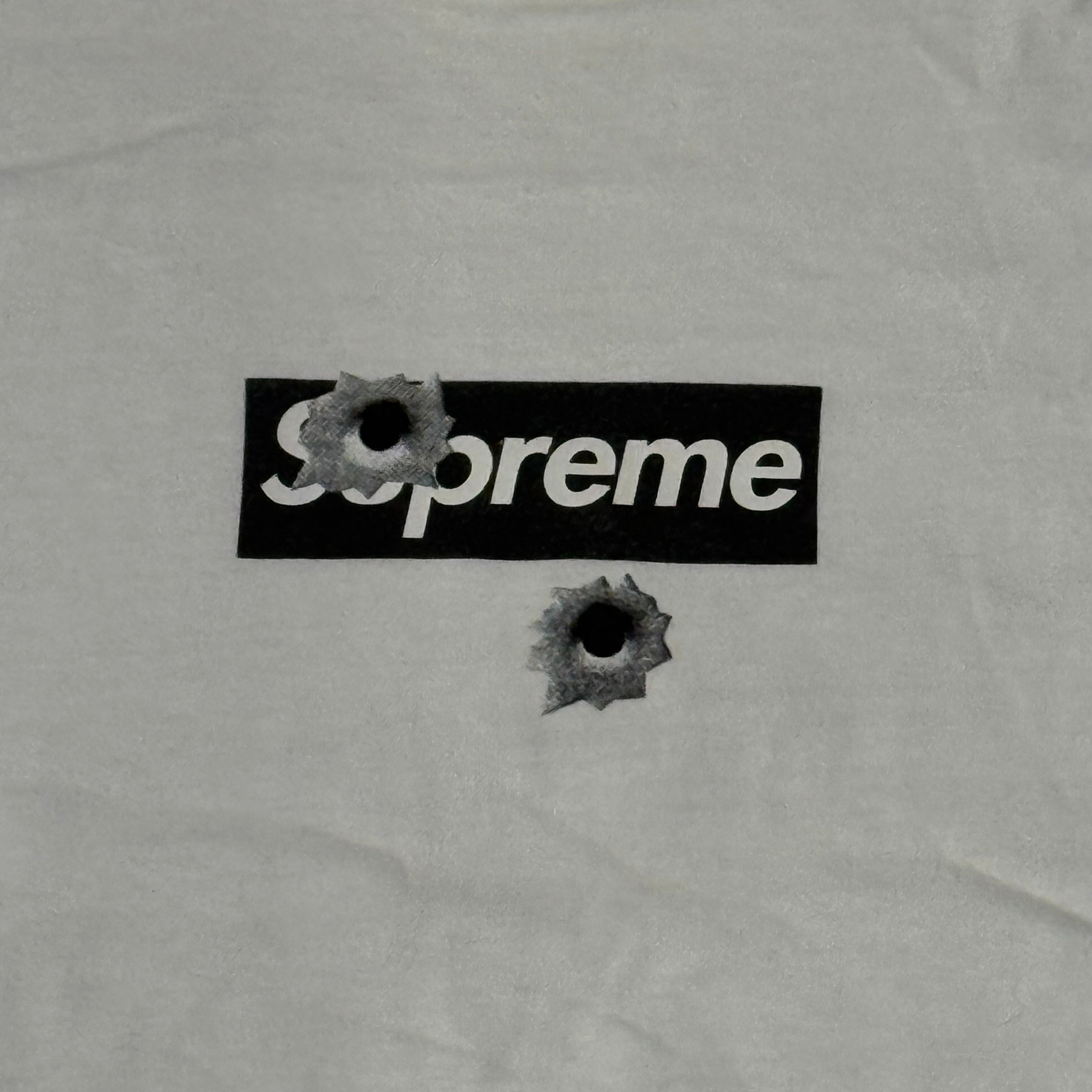 Supreme Shibuya Store Opening Bullet
Hole Box Logo Tee (White)
