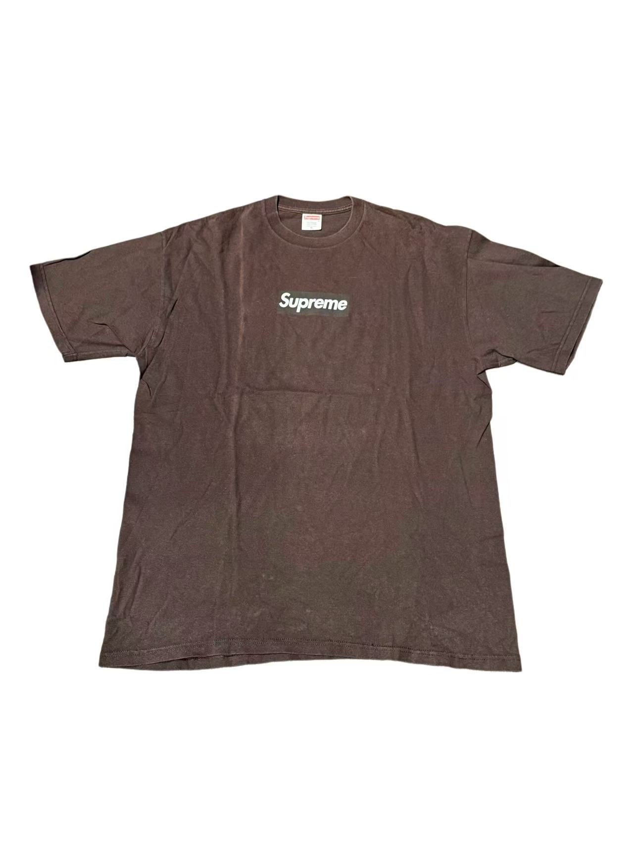 Supreme Box Logo Tee - Brown/Black