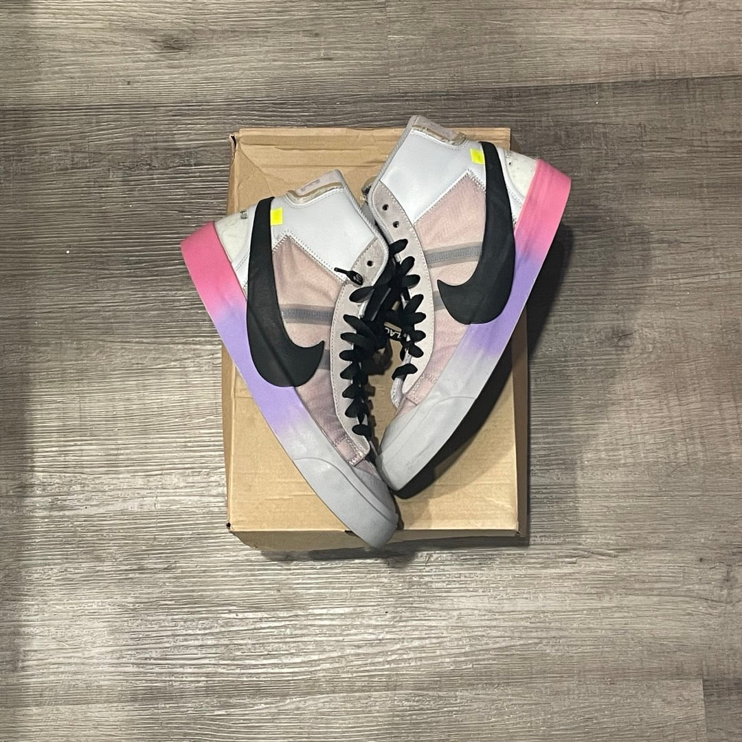 Nike Blazer Mid Off White Wolf Grey Serena Queen Pre Owned