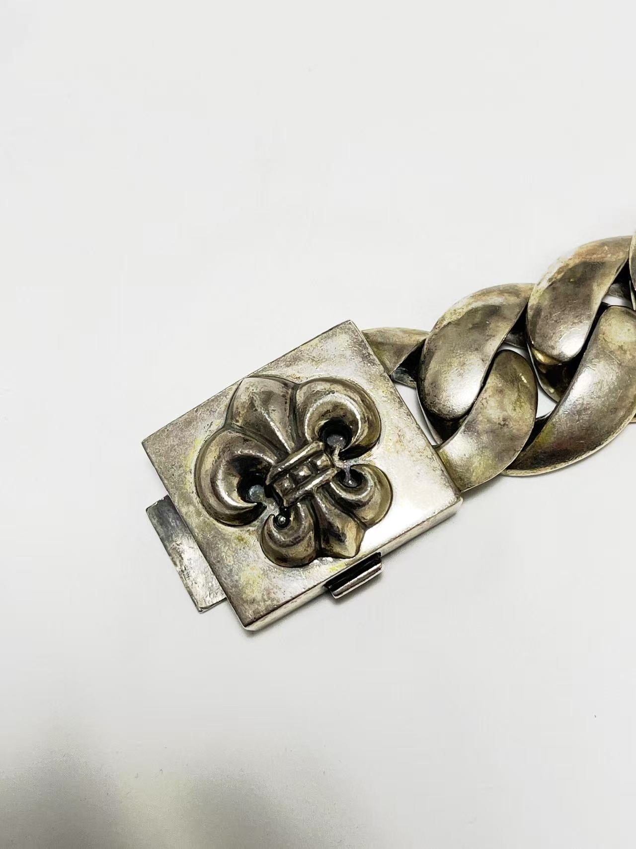Chrome Hearts Silver Cuban Oriole Bracelet