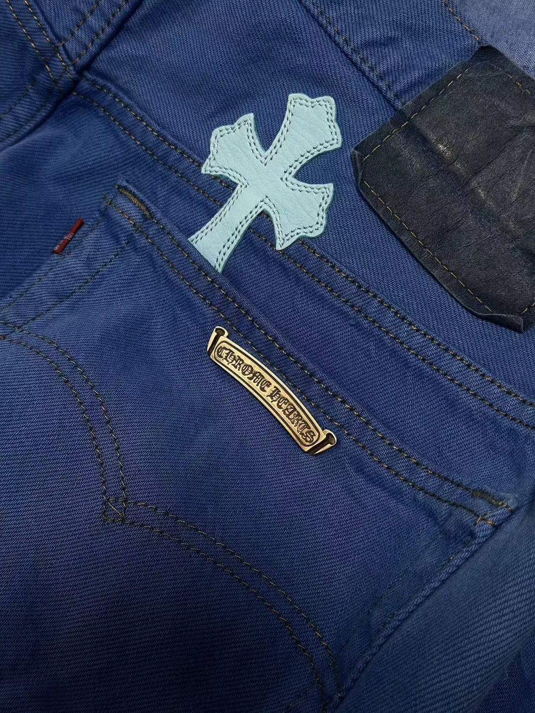Chrome Hearts London Exclusive Patchwork Denim Jeans
