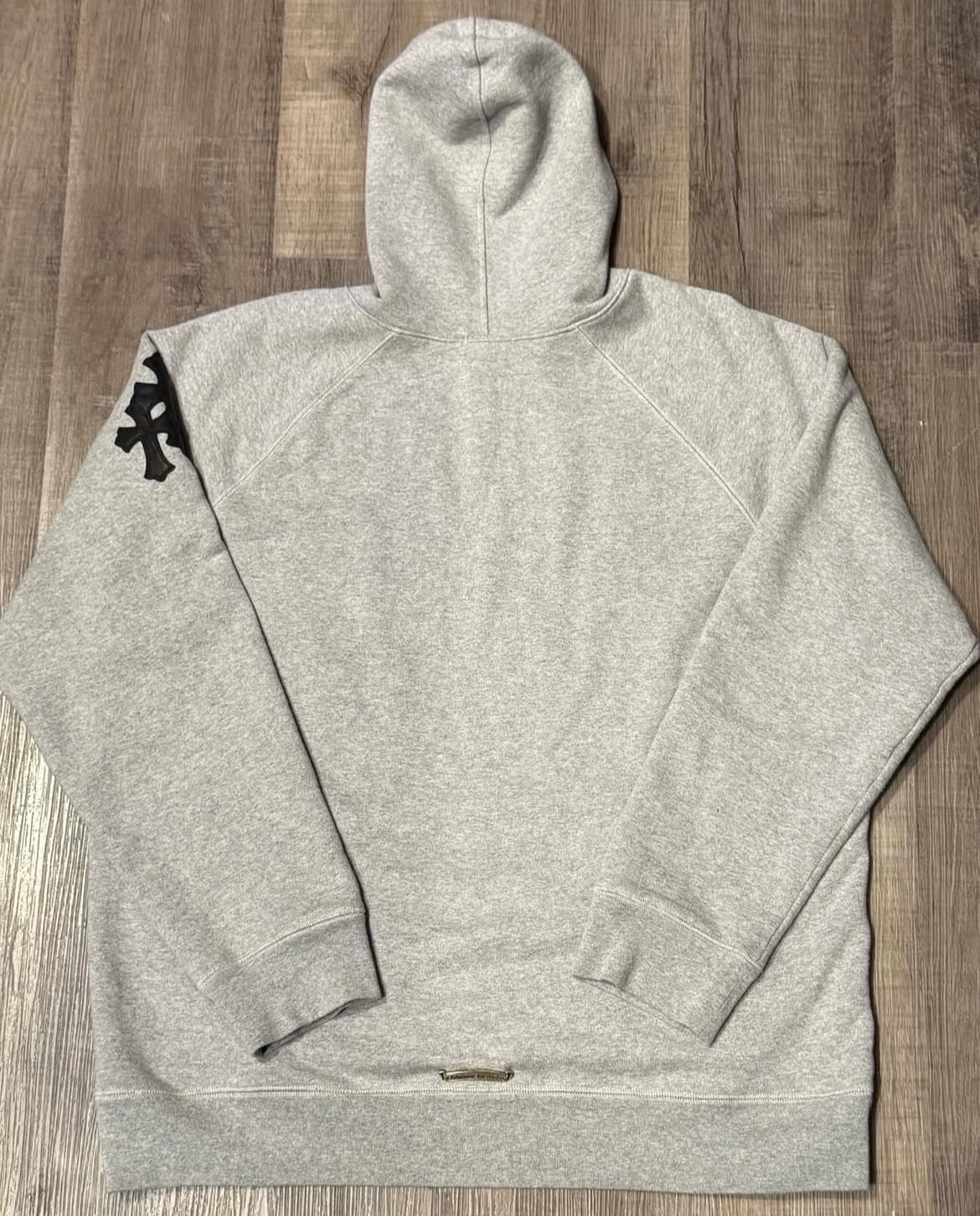 Chrome Hearts Paper jam triple leather cross patch hoodie