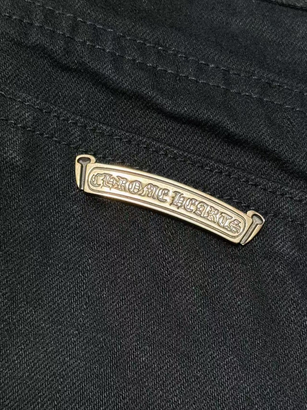 Chrome Hearts Jeans with cheetah Crosses