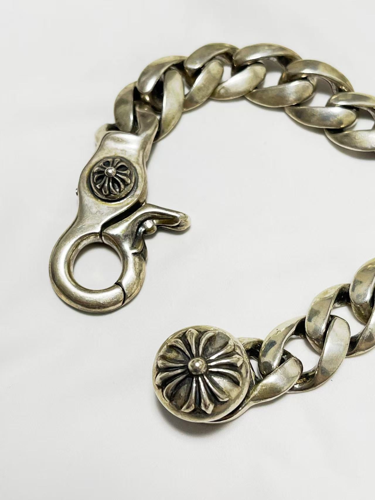 Chrome Hearts Chrome Hearts Silver Fancy Cuban Bracelet