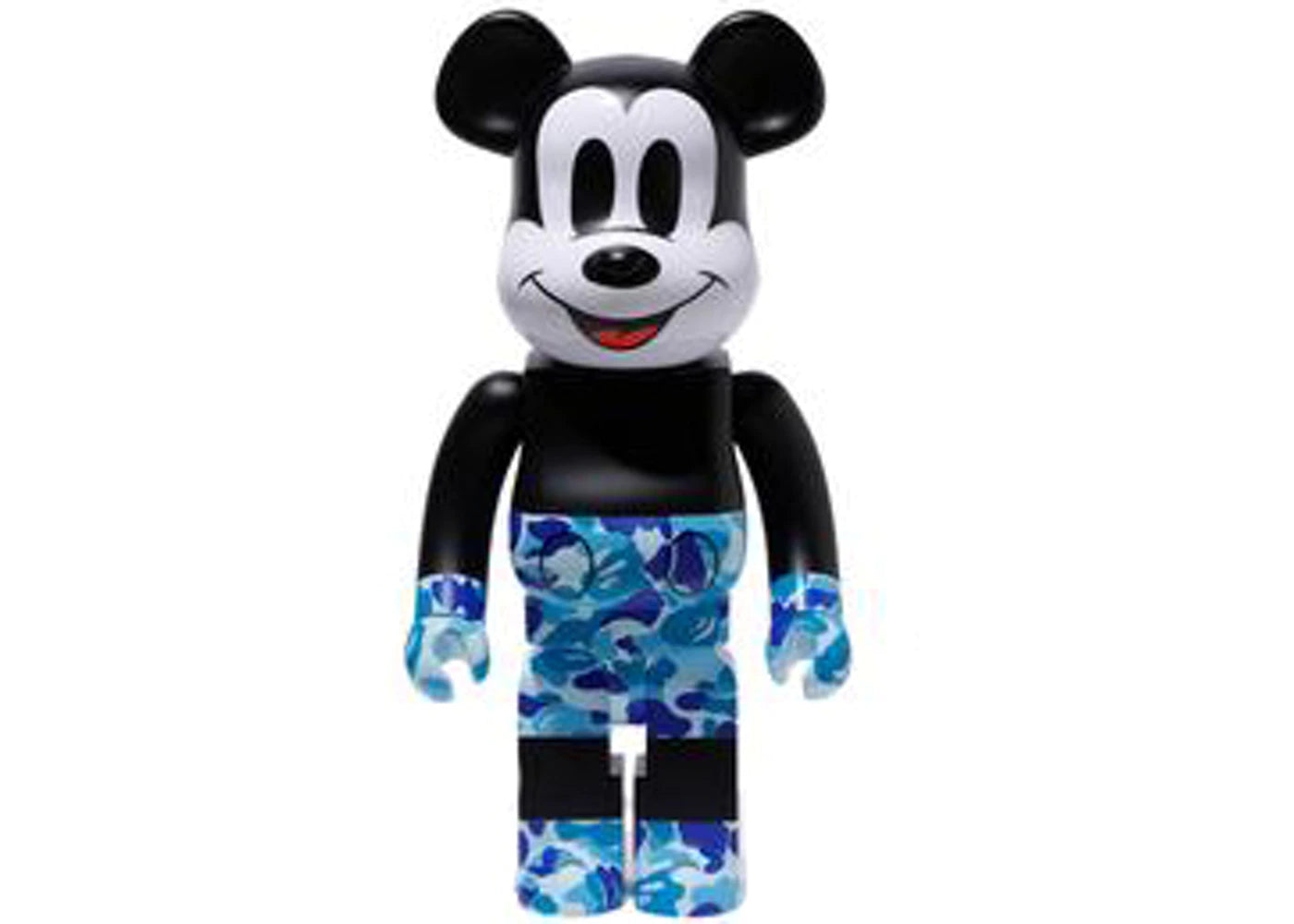 Bearbrick BAPE Mickey Mouse 1000% Black/Blue Camo – SEVAGE KICK