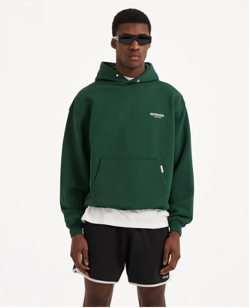 REPRESENT OWNERS CLUB HOODIE - RACING GREEN