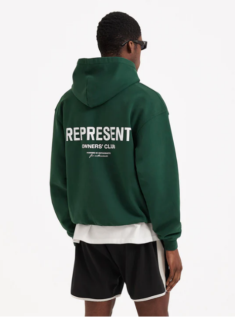 REPRESENT OWNERS CLUB HOODIE - RACING GREEN