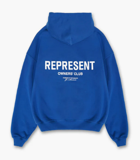 REPRESENT OWNERS CLUB HOODIE - COBALT