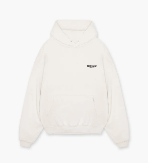 REPRESENT OWNERS CLUB HOODIE - FLAT WHITE