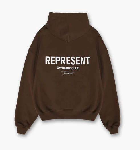 REPRESENT OWNERS CLUB HOODIE - BROWN