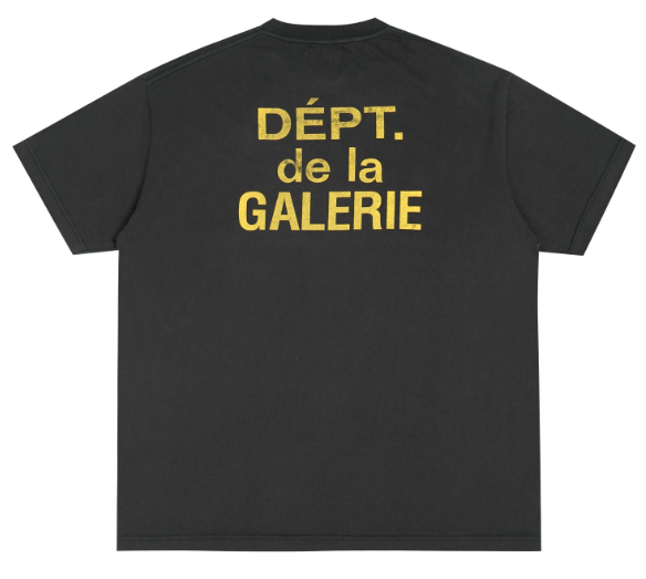 Gallery Dept. Yellow Logo Tee Black