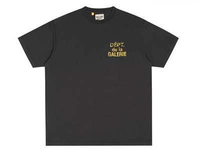 Gallery Dept. Yellow Logo Tee Black