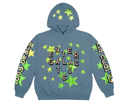 Cactus Plant Flea Market Kid Cudi Enter Galactic Hoodie Blue