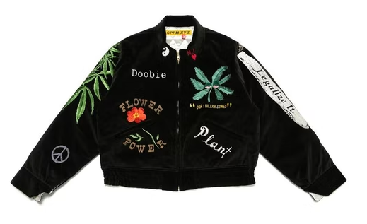 Cactus Plant Flea Market Souvenir Jacket Black