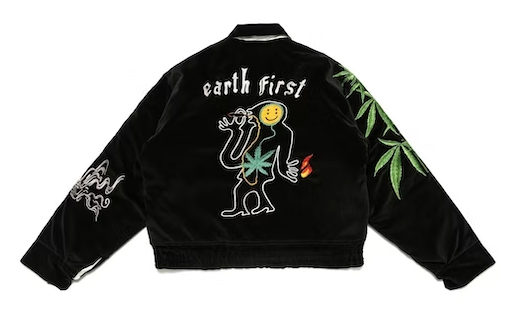 Cactus Plant Flea Market Souvenir Jacket Black