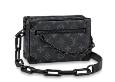 LOUIS VUITTON Black Monogram Soft Trunk Bag