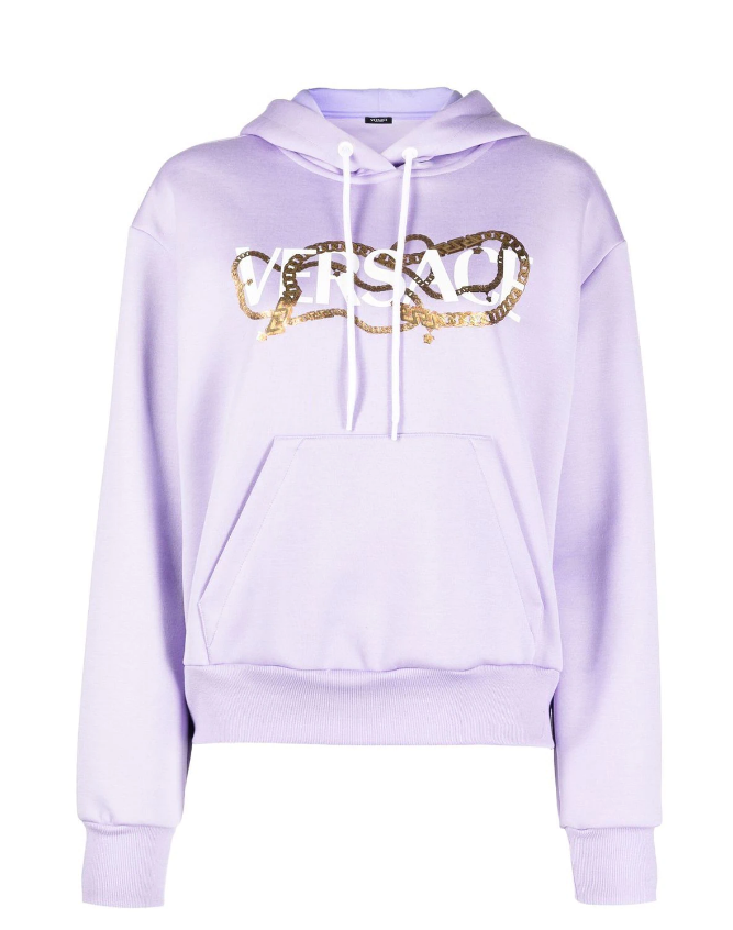 Versace logo-print hoodie