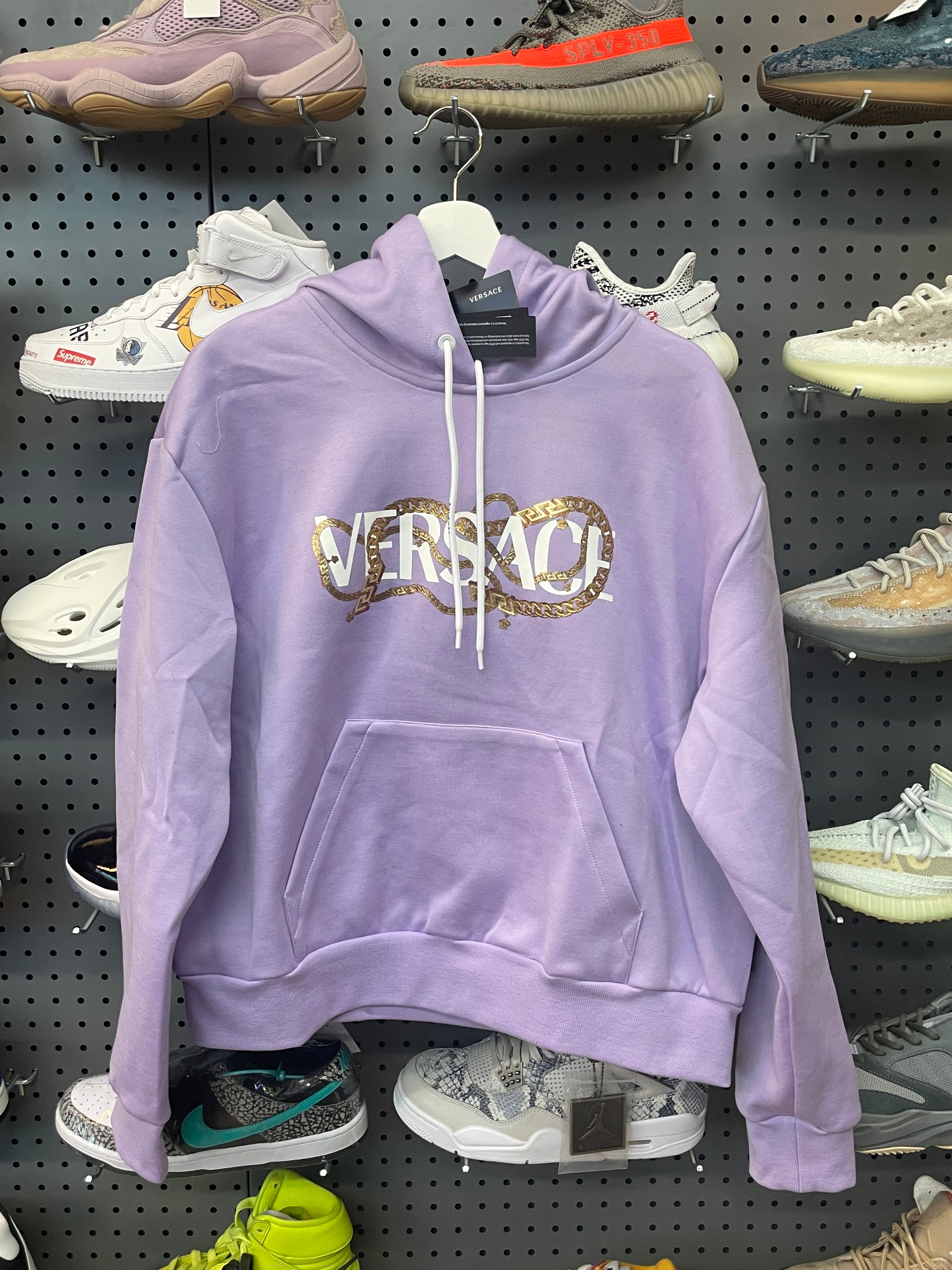 Versace logo-print hoodie